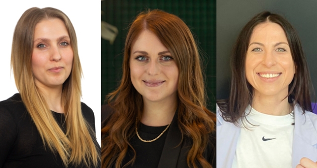 Die Alphas kommen! - v.l.: Katharina Wildau (JOM), Simone Jocham (Mediaplus) und Lisa Reslan (Carat) - Quellen: Torben Frodermann; Mediaplus Group; Foto: Privat/L. Reslan Publicis
